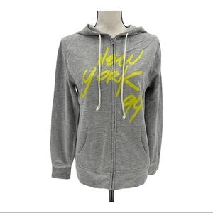Old Navy New York Full Zip Hoodie Sweatshirt Sz M